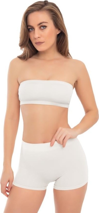 Cottonhill Kadın Beyaz Ultra-Rahat Seamless Boxer görsel 7