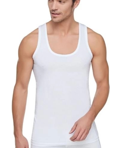 Tutku 0101 Beyaz Renkli Erkek Atlet 2XL Yazlık Kullanım İçin %100 Pamuk Penye