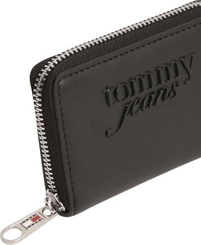 1001 Tommy Hilfiger Tjw Must Small Za Kadın Fermuarlı Cüzdan Black Os görsel 5
