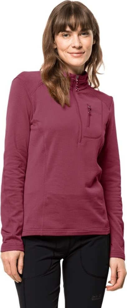 Die Grup Jack Wolfskın Kolbenberg Hooded Fz W Kadın Polar Ceket, Sangria Red, Xs