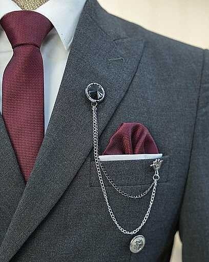 Beystil Sivri Yaka Gri Kruvaze Takım Elbise Nikol - Slim Fit görsel 5