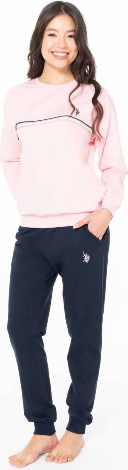 U.s Polo Assn. 20121 Kadın Uzun Kollu Bisiklet Yaka Paçası Bantlı Rahat Ev Giyim-Mint