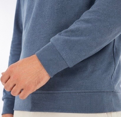 Lacoste Fermuar Yaka Indigo DAR KESİM Uzun Kol