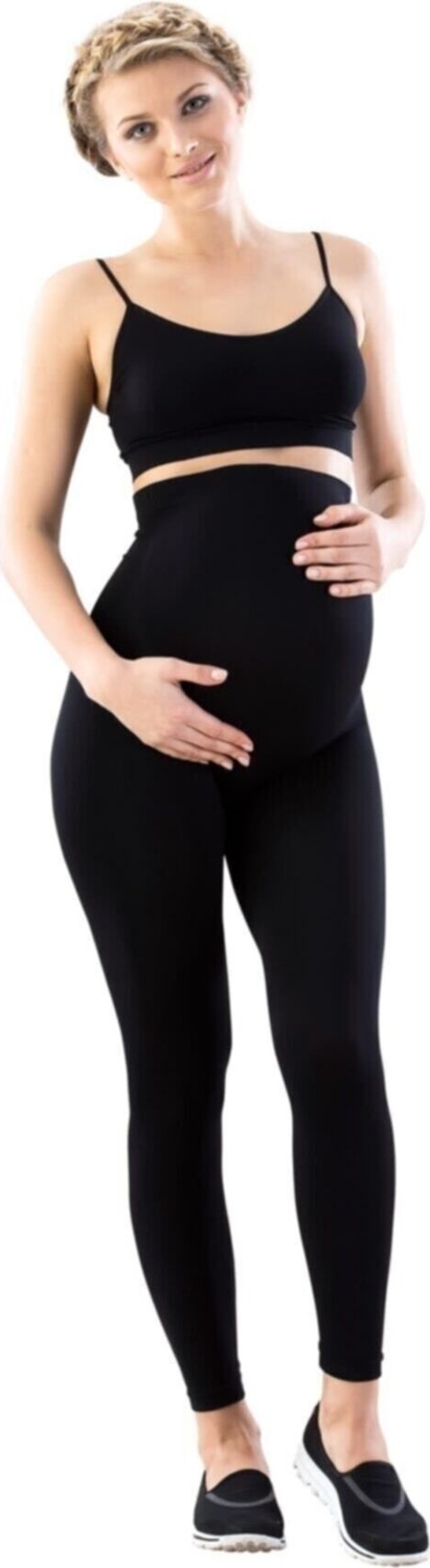 Momslab Siyah Dikişsiz Toparlayıcı Soft Hamile Tayt Yeni Sezon (1 Adet Ekonomik) görsel 2