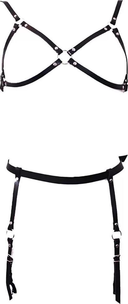 bebekokusu Deri Jartiyer Takım Harness - BRF228