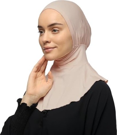 1001 Tesettür Pratik Boyunluklu Hijab Sporcu Bone, T400 görsel 3