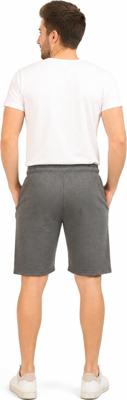 Esranın Dünyası Comeor Spor Pantolonu, Erkek, Kısa, Şort, Kısa Jogging Pantolonu, Koşu Şortu, Koşu Şortu, Erkek, Yazlık, Pamuk, Antrenman Pantolonu, Bermuda Şort, Fitness Pantolonu, Tenis Pantolonu, Koyu Gri., 5xl görsel 5