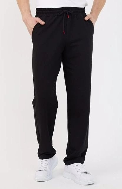 Hace Bazaar Üç Iplik Basic Eşofman Pantolon - Siyah -Hcb görsel 3