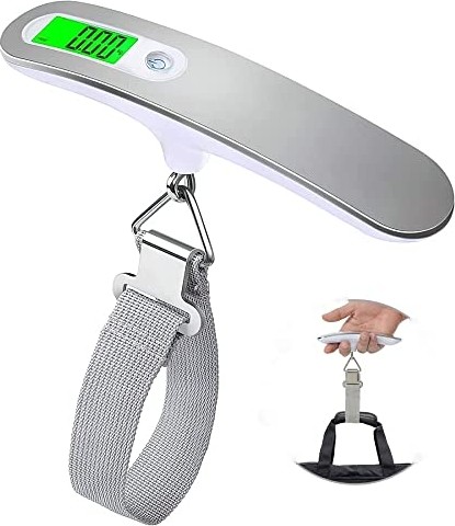 1001 Mallart® Dijital Bagaj Tartısı - 50KG/110LB Kapasiteli Elektronik Hassas Valiz Tartı Cihazı, Lc görsel 2