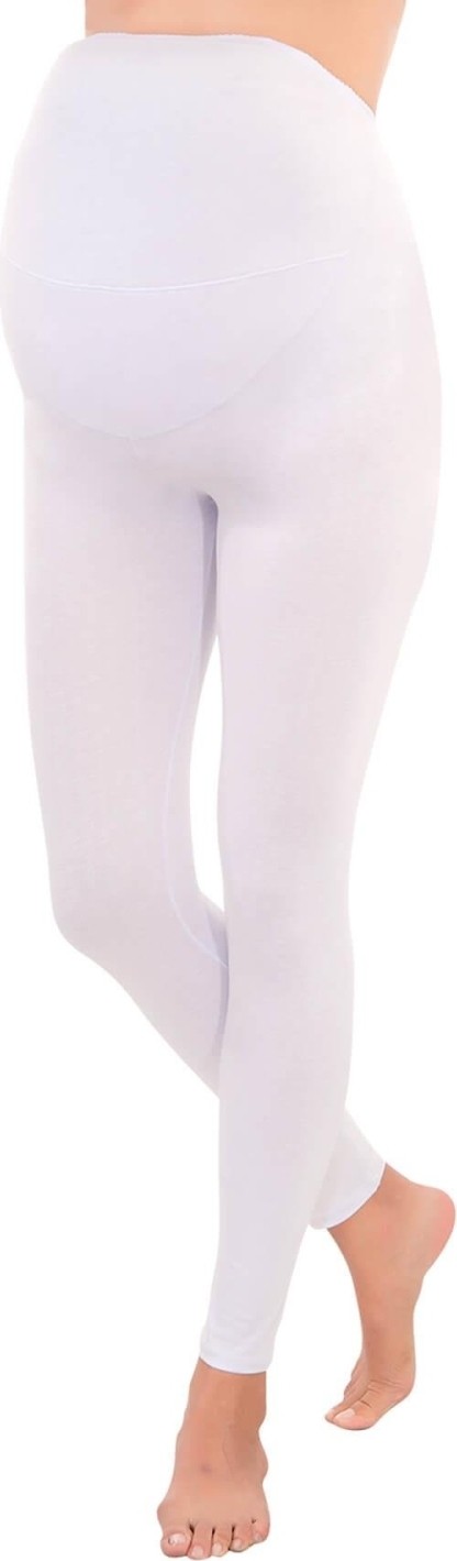 Marsilyan - Beyaz Mı Emay 1433 Modal Cotton Hamile Tayt