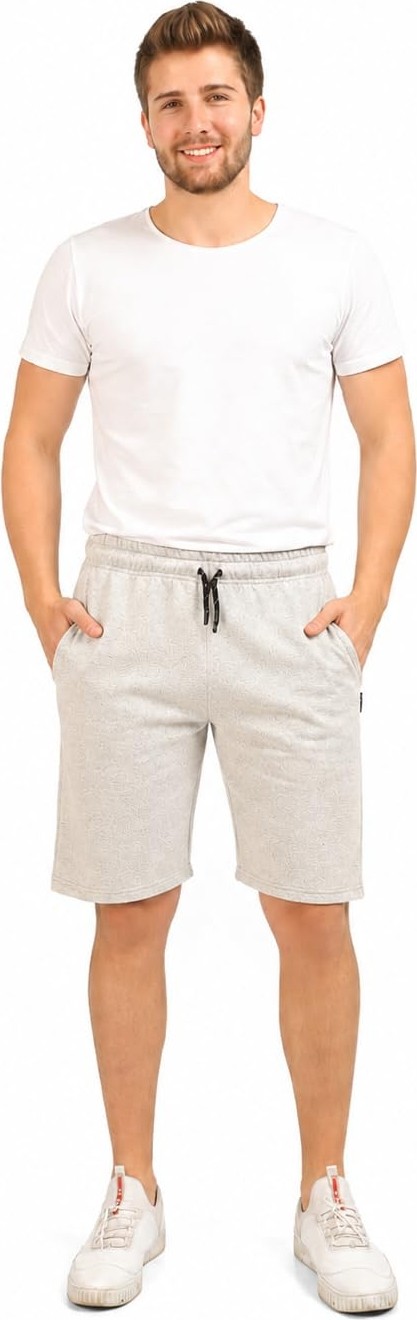 Esranın Dünyası Comeor Spor Pantolonu, Erkek, Kısa, Şort, Kısa Jogging Pantolonu, Koşu Şortu, Koşu Şortu, Erkek, Yazlık, Pamuk, Antrenman Pantolonu, Bermuda Şort, Fitness Pantolonu, Tenis Pantolonu, Gri, 5xl görsel 2