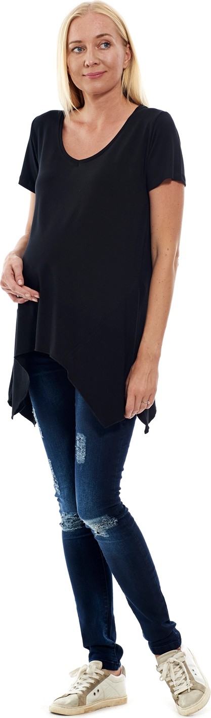 Motherway Hamile V Yaka Tunik %95 Viskoz %5 Elastan L Beden Rahat Kalıp