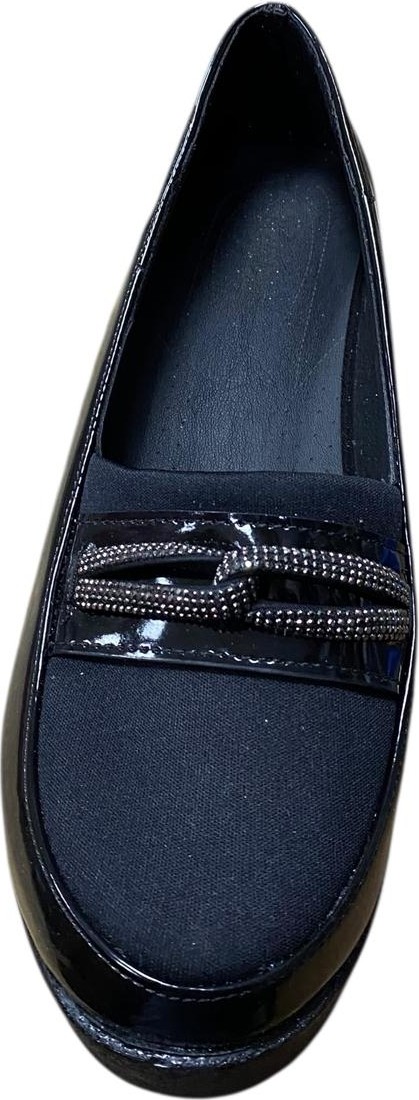 Güven Kundura Kadın Dolgu Topuk Rugan Taşlı Ayakkabı görsel 4