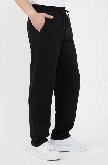 Hace Bazaar Üç Iplik Basic Eşofman Pantolon - Siyah -Hcb görsel 2