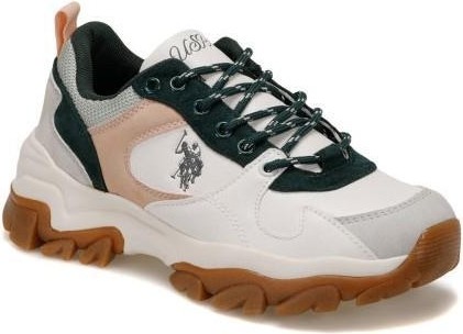 U.S. Polo Assn. U.S Polo Assn. 101172500 Tracky 2PR Beyaz-Yeşil Kadın Spor Ayakka görsel 6