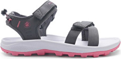 Lumberjack Samba 5fx Grı Kadın Sandalet MESH/PU Düz Topuk Kısa Topuklu Rahat Tasarım