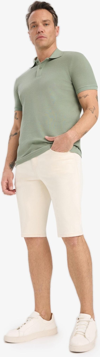 DeFacto Slim Fit Jean Bermuda Şort B0380AX25SM