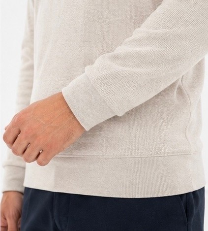 Lacoste Fermuar Yaka Bej DAR KESİM Uzun Kol görsel 2