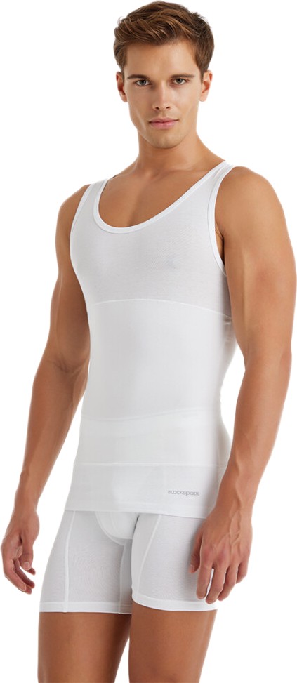 Blackspade Erkek Korse Atlet 9209 - Beyaz