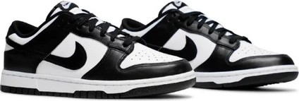 BENZSNEAKERS Nike Dunk Low Retro Siyah Beyaz Panda Erkek Günlük Spor Ayakkabı Deri Tabanlı Konforlu Tasarım görsel 3