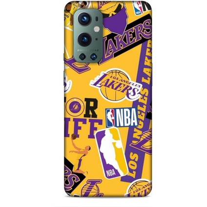 Oneplus 9 Pro Kılıf Basketbolcular 11 Sarı Mor Los Angeles 4K Baskılı Kılıf