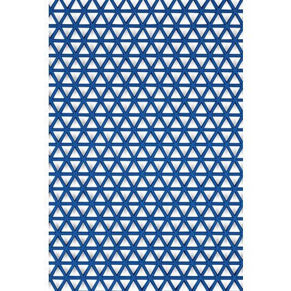 Kaydırmaz Mavi Yıldız Paspas EN:120CM 120 x 100