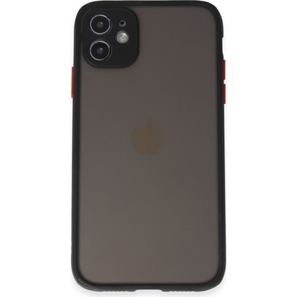 Apple iPhone 11 Kılıf Montreal Silikon Kapak - Siyah