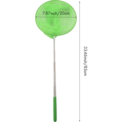 Açık Hava Alıcı Alıcı Kelebek Net Balık Ağı Çantası Paslanmaz Çelik Teleskopik Balık Ağı Aracı Açık Hava Teleskopik Taşınabilir Alıcı Alıcı Net-Yeşil (Yurt Dışından) fırsatları