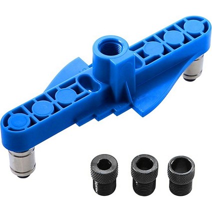 Takım 2-In-1 Düz Delik Delme Bulucu Setleri Yuvarlak Zıvana Yumruk Dıy Ağaç Işleme Araçları Abs (Yurt Dışından)