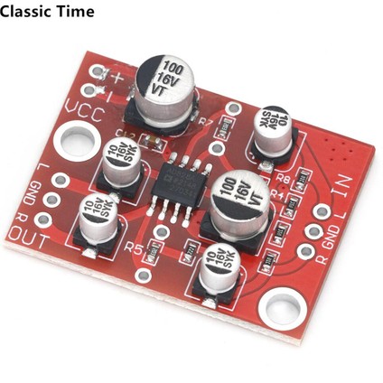 Dc 5V-15V AD828 Stereo Preamp Güç Amplifikatörü Kurulu Preamplifikatör Modülü (Yurt Dışından)