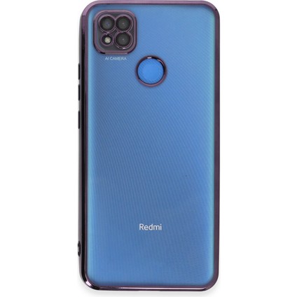 Xiaomi Redmi 9c Kılıf Razer Lensli Silikon - Mor 277097