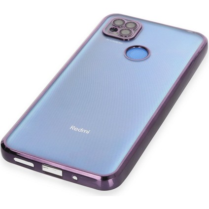 Xiaomi Redmi 9c Kılıf Razer Lensli Silikon - Mor 277097