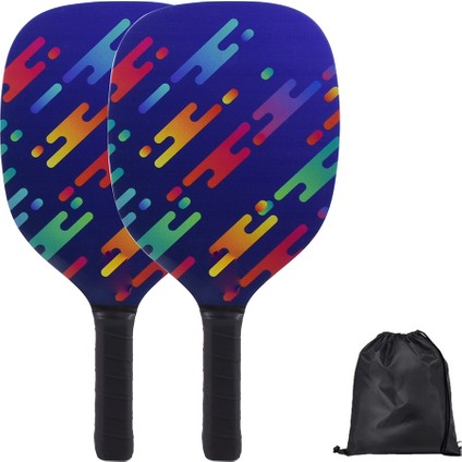 Pickleball Kürekler, Ergonomik Yastık Tutamaklı Ahşap Pickleball Kürekler ile Pickleball Seti, Erkekler Kadınlar Için Hediyeler A (Yurt Dışından)