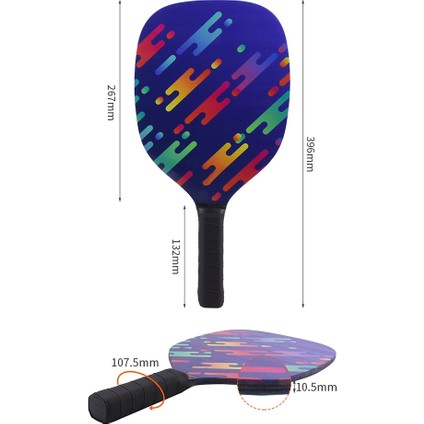 Pickleball Kürekler, Ergonomik Yastık Tutamaklı Ahşap Pickleball Kürekler ile Pickleball Seti, Erkekler Kadınlar Için Hediyeler A (Yurt Dışından)