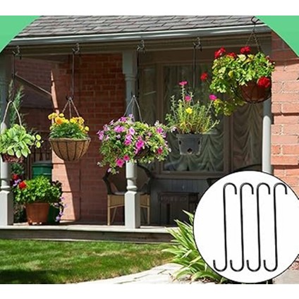 S Kanca Bitki Asmak Için, Ağaç Dalı, Kuş Besleyici, Tencere ve Tavalar Dolap Bahçe Pergola 45 cm modelleri