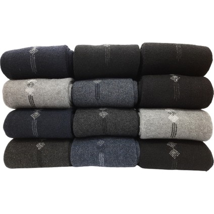 ÇorapDiyarı & Stilteks 12 Çift Ekonomik Pamuklu Kışlık Kalın Havlu Erkek Çorap fırsatları