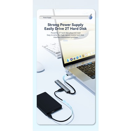 4'ün 1'i Hub Çoklayıcı CE/FC/ROHS Lisanslı Laptop/Bilgisayar-Macbook/Type-C Girişli 4 Adet Usb Girişli Metal Aleminyum Sağlam 480 Mbps Hızlı
