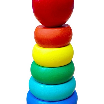 Wooden Toys Doğal Ahşap Eğitici Oyuncak Gökkuşağı Minik Yuvarlak Denge Kule HMH-079 fiyatları