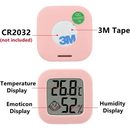 Yeşil Stil Ev Mini Kapalı Termometre 1 Adet LCD Dijital Gülen Sıcaklık Odası Higrometre Nem Ölçer Sensör Ölçer Hava Istasyonu (Yurt Dışından) indirimleri