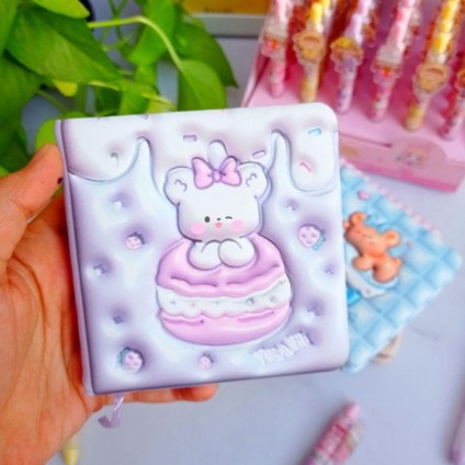 Kawaii Ayıcık Yumuşak Kapaklı Pofidik Defter Hatıra Defteri 1 Adet modelleri