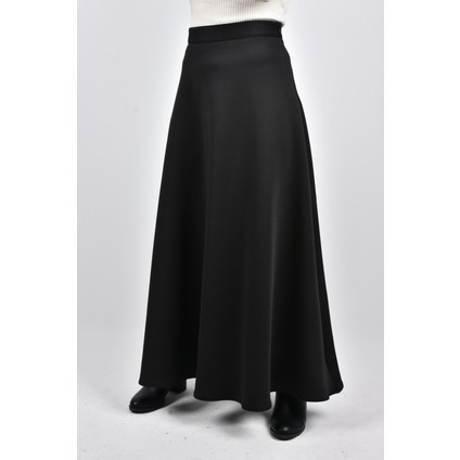 Gizli Fermuarlı Uzun Scuba Etek