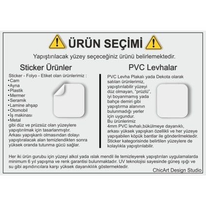 Dikkat Yükü Asılı Bırakmayın Dijital Uv Folyo Baskı Uyarı Etiket Yapıştırma Sticker 25X35 cm