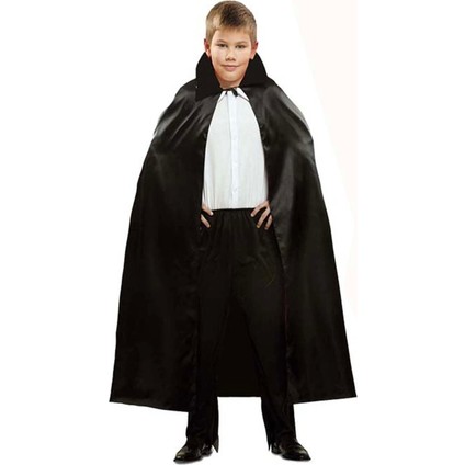 Siyah Renk Yakalı Halloween Pelerini 90 cm modelleri