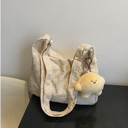 Kanvas Omuz Çantası, Üst Düzey, Basit, Niş Gündelik Tote Çanta (Yurt Dışından)