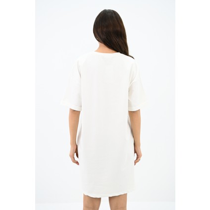 Kadın Baskılı Oversize T-Shirt Elbise 5218-24 fiyatları
