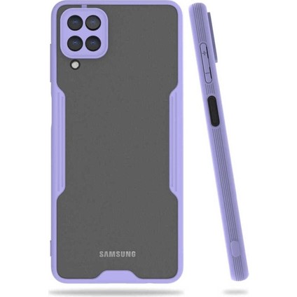 Samsung Galaxy M12 Uyumlu Kılıf Parfe Kapak, Mor
