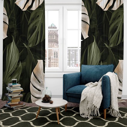 Dijital Baskılı Fon Perde Iki Kanat