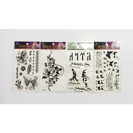 Geçici Döğme Tattoo Stıckers 4paket EASTERN-0318