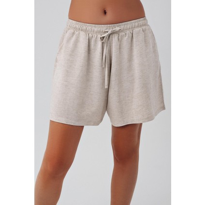 Keten Kısa Kol Oversize Gömlek Şort Takım K602 fiyatları