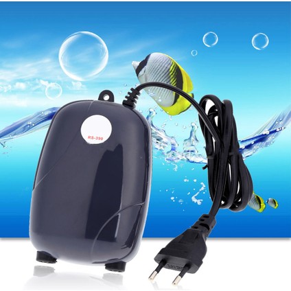 3W Tarzı Ab Fişi Akvaryum Hava Pompası Balık Tankı Mini Kompresör Çek Valf Tüplü Tek Çift Çıkışlı Su Aksesuarları 220V 3W 5W (Yurt Dışından) modelleri